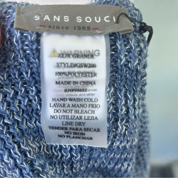 Women’s Cropped Open Back Stretchy Sweater Top Size XL - Picture 4 of 4